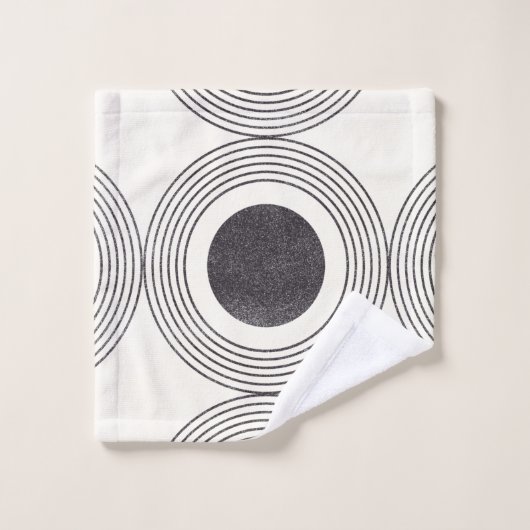 Samenstelling abstracte cirkels bad handdoek (Wasdoekje)