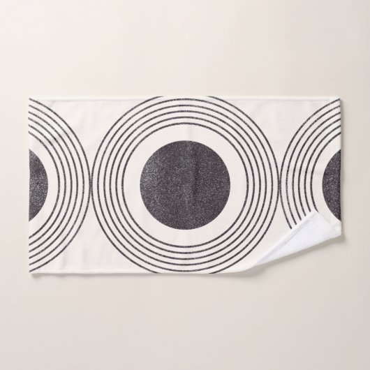 Samenstelling abstracte cirkels bad handdoek (Handdoek)