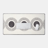 Samenstelling abstracte cirkels bureaumat (Keyboard & Muis)