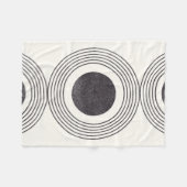 Samenstelling abstracte cirkels fleece deken (Voorkant (Horizontaal))