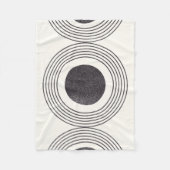 Samenstelling abstracte cirkels fleece deken (Voorkant)