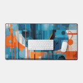 Samenstelling abstracte geometrische vormen bureaumat (Keyboard & Muis)