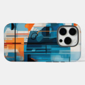 Samenstelling abstracte geometrische vormen Case-Mate iPhone case (Achterkant (horizontaal))