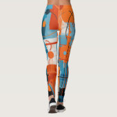 Samenstelling abstracte geometrische vormen leggings (Achterkant)