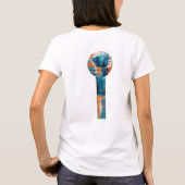 Samenstelling abstracte geometrische vormen t-shirt (Achterkant)