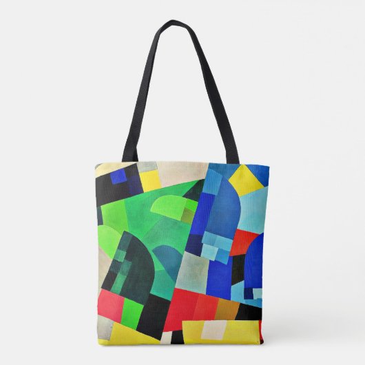 Samenstelling, abstracte kunst van Otto Freundlich Tote Bag (Achterkant)