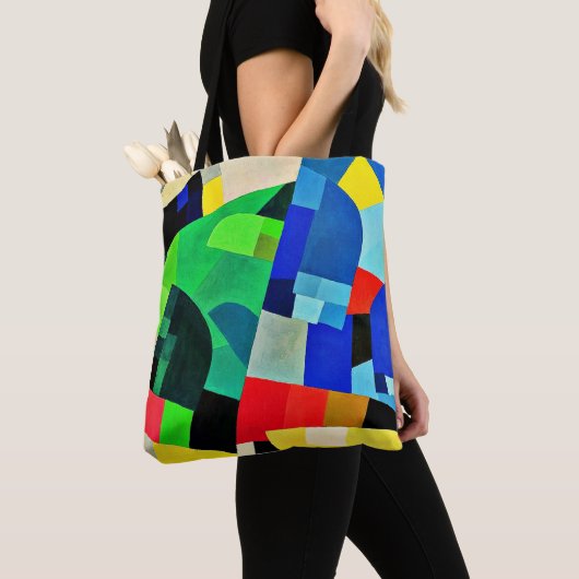 Samenstelling, abstracte kunst van Otto Freundlich Tote Bag (Dichtbij)