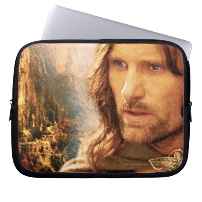 Samenstelling Aragorn en Rivendell Laptop Sleeve (Voorkant)