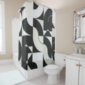 Samenstelling Bauhaus, met abstracte ele Douchegordijn (In situ)