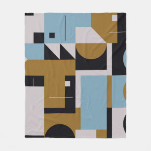 Samenstelling Bauhaus, met abstracte ele Fleece Deken