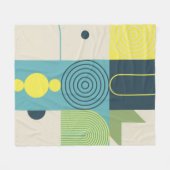 Samenstelling Bauhaus, met abstracte ele Fleece Deken (Voorkant (Horizontaal))