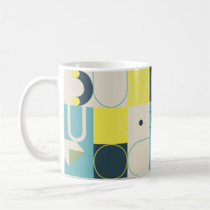 Samenstelling Bauhaus, met abstracte ele Koffiemok