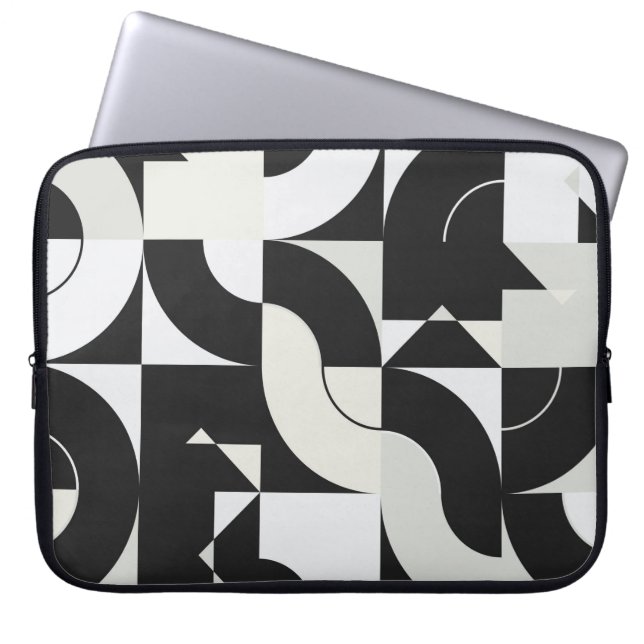 Samenstelling Bauhaus, met abstracte ele Laptop Sleeve (Voorkant)