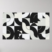 Samenstelling Bauhaus, met abstracte ele Poster (Voorkant)