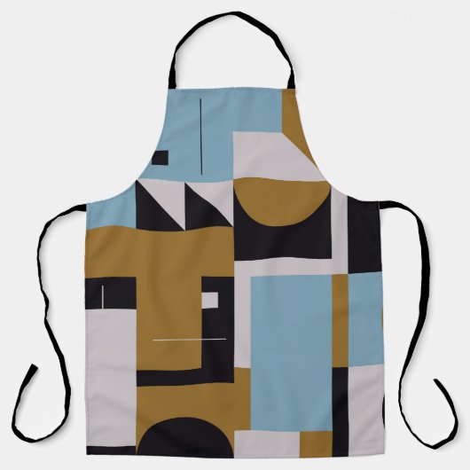 Samenstelling Bauhaus, met abstracte ele Schort (Voorkant)
