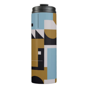 Samenstelling Bauhaus, met abstracte ele Thermosbeker