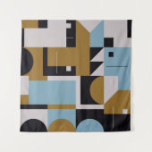 Samenstelling Bauhaus, met abstracte ele Wandkleed (Voorkant (horizontaal))