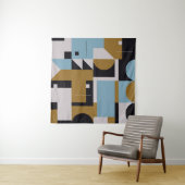 Samenstelling Bauhaus, met abstracte ele Wandkleed (In situ)