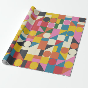 Samenstelling Bauhaus, met Vintage bovenaan Cadeaupapier