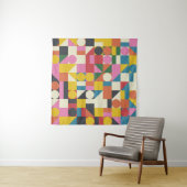 Samenstelling Bauhaus, met Vintage bovenaan Wandkleed (In situ)