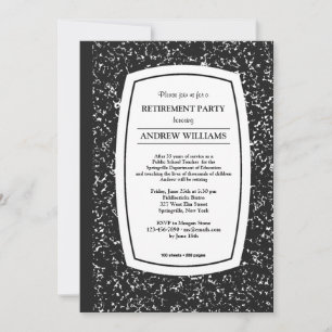 Samenstelling boek leraar pensionering feest uitno kaart