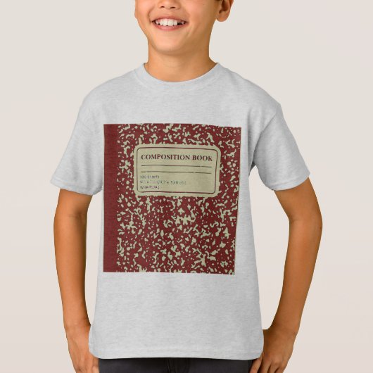 Samenstelling boek/student-leraar t-shirt (Voorkant)