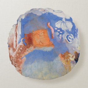 Samenstelling, c.1900 (olie op canvas) rond kussen