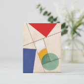 Samenstelling door Sophie Taeuber-Arp Briefkaart (Staand voorkant)