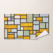 Samenstelling Geel en grijs, Mondriaan Handdoek (Handdoek)