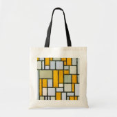 Samenstelling Geel en grijs, Mondriaan Tote Bag (Voorkant)