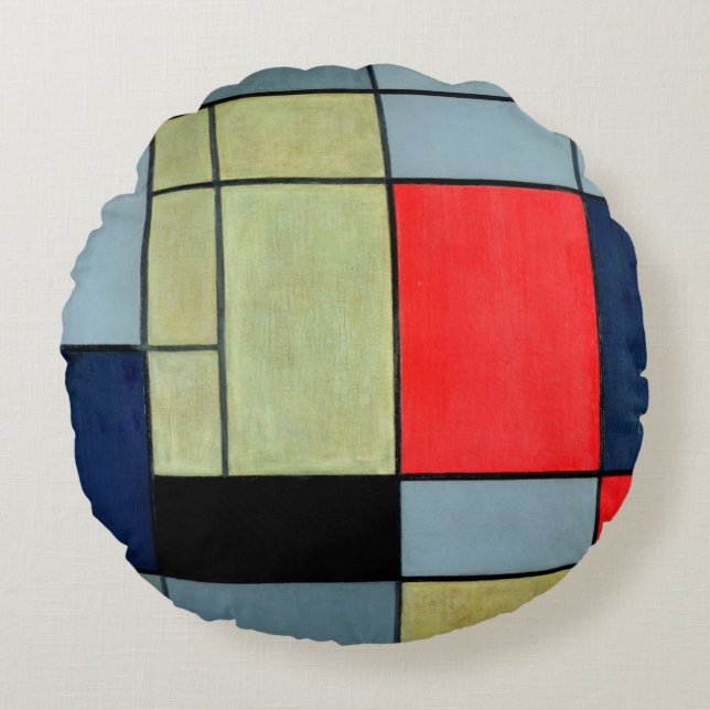 Samenstelling I, 1920 Rond Kussen (Voorkant)