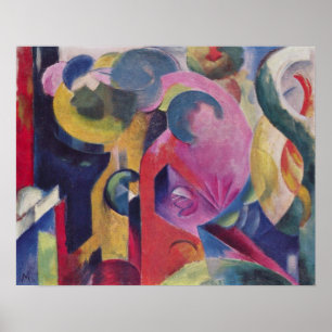 Samenstelling III door Franz Marc Poster