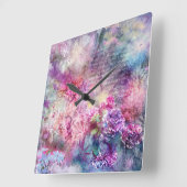 Samenstelling in een patroonmuur vierkante klok (Hoek)