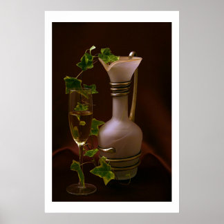 Samenstelling in het paars poster