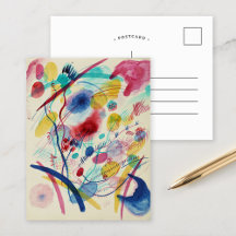 Samenstelling in Rood Blauw Groen Geel | Kandinsky