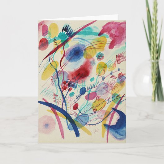 Samenstelling in Rood Blauw Groen Geel | Kandinsky Kaart (Voorkant)