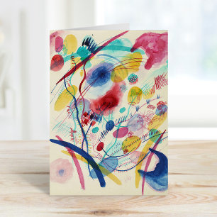 Samenstelling in Rood Blauw Groen Geel   Kandinsky Kaart