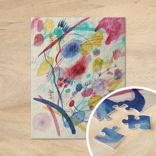Samenstelling in Rood Blauw Groen Geel | Kandinsky Legpuzzel