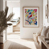 Samenstelling in Rood Blauw Groen Geel | Kandinsky Poster