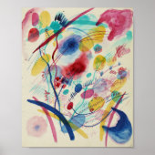 Samenstelling in Rood Blauw Groen Geel | Kandinsky Poster (Voorkant)