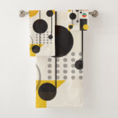 Samenstelling kleurrijke geometrische vormen bad handdoek (Insitu)