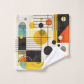 Samenstelling kleurrijke geometrische vormen bad handdoek (Wasdoekje)