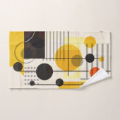 Samenstelling kleurrijke geometrische vormen bad handdoek (Handdoek)