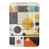 Samenstelling kleurrijke geometrische vormen badmat (Voorkant Verticaal)