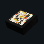 Samenstelling kleurrijke geometrische vormen cadeaudoosje<br><div class="desc">Kleurrijke cirkels,  vierkanten en lijnen,  moderne abstracte artistieke samenstelling.</div>