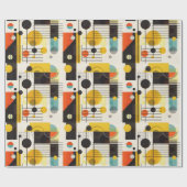 Samenstelling kleurrijke geometrische vormen cadeaupapier (Vlak)