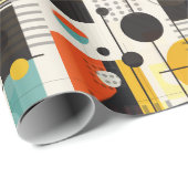 Samenstelling kleurrijke geometrische vormen cadeaupapier (Rol Hoek)