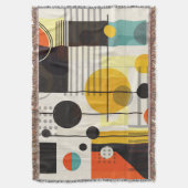 Samenstelling kleurrijke geometrische vormen deken (Voorkant Verticaal)