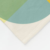 Samenstelling kleurrijke geometrische vormen fleece deken (Hoek)