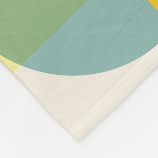 Samenstelling kleurrijke geometrische vormen fleece deken (Hoek)